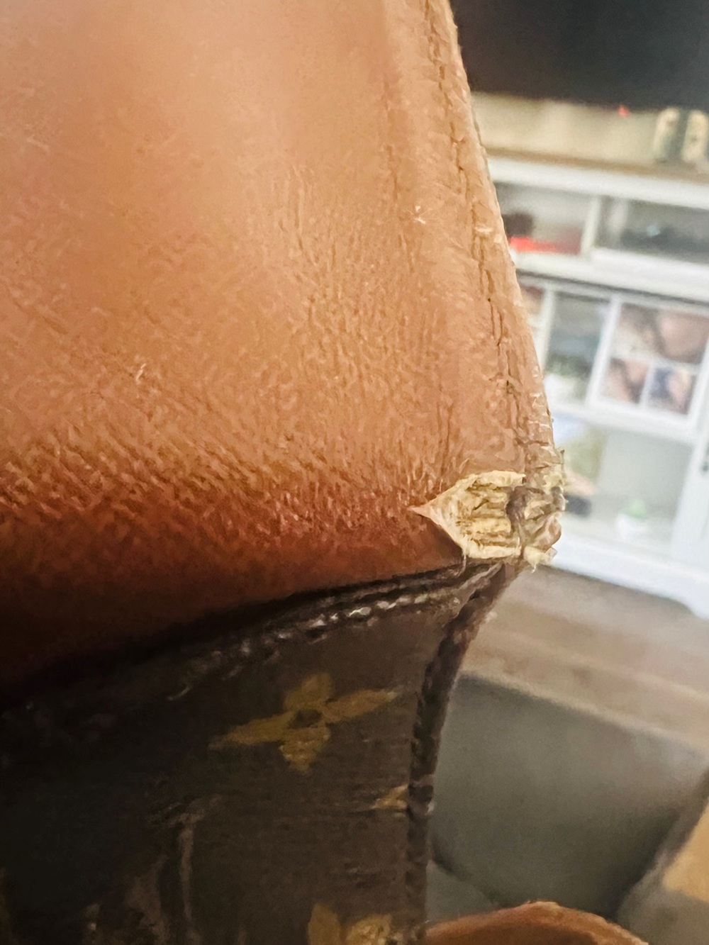Vintage Louis Vuitton Cartouchière MM Monogram Crossbody Shoulder repaired - Picture 10 of 16